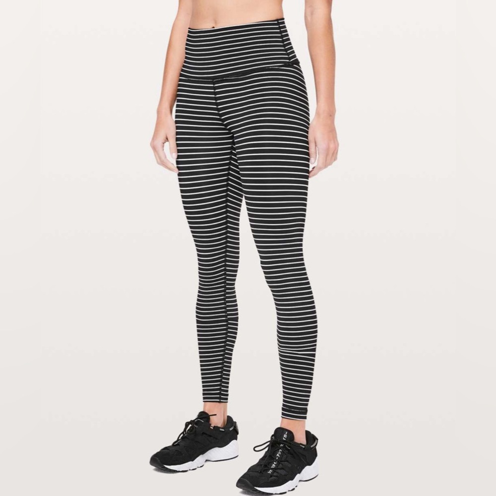 RARE lululemon Wunder Under - Parallel Stripe Luxtreme 28”